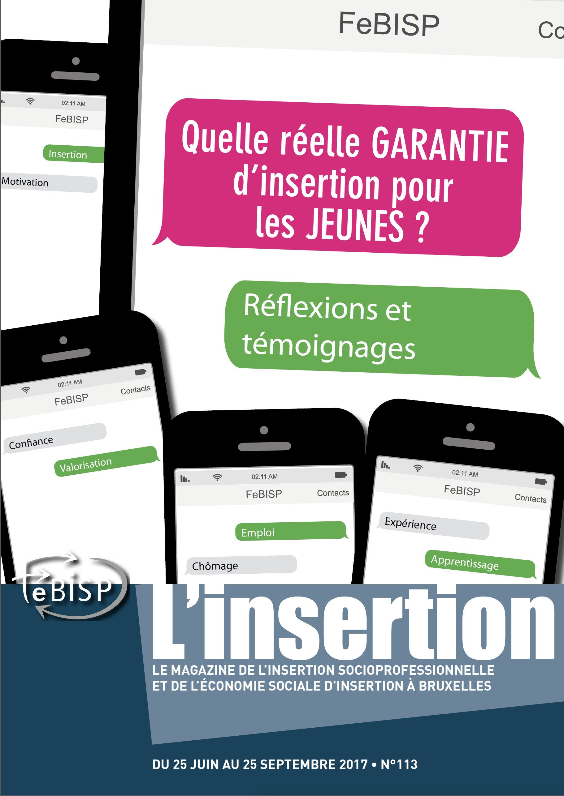 L'insertion 113 - Quelle réelle garantie d'insertion pour les jeunes ?