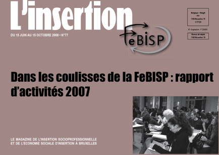 L'insertion 77Dans les coulisses de la FeBISP: rapport d'activité 2007 - Agrandir l'image