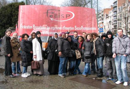 L'équipe de la FeBISP et les stagiaires du CAF - Agrandir l'image